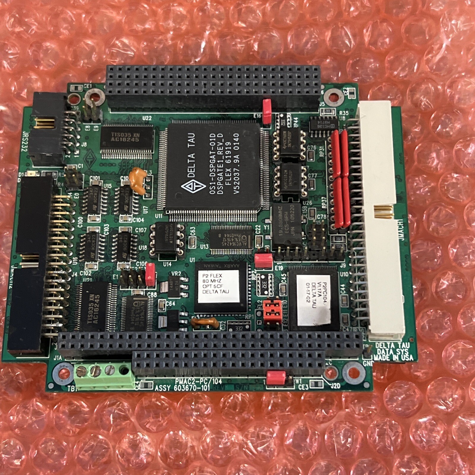 Delta Tau PMAC2-PC/104, ASSY 603670-101 Motion Controller NO RETURNS ACCEPTED