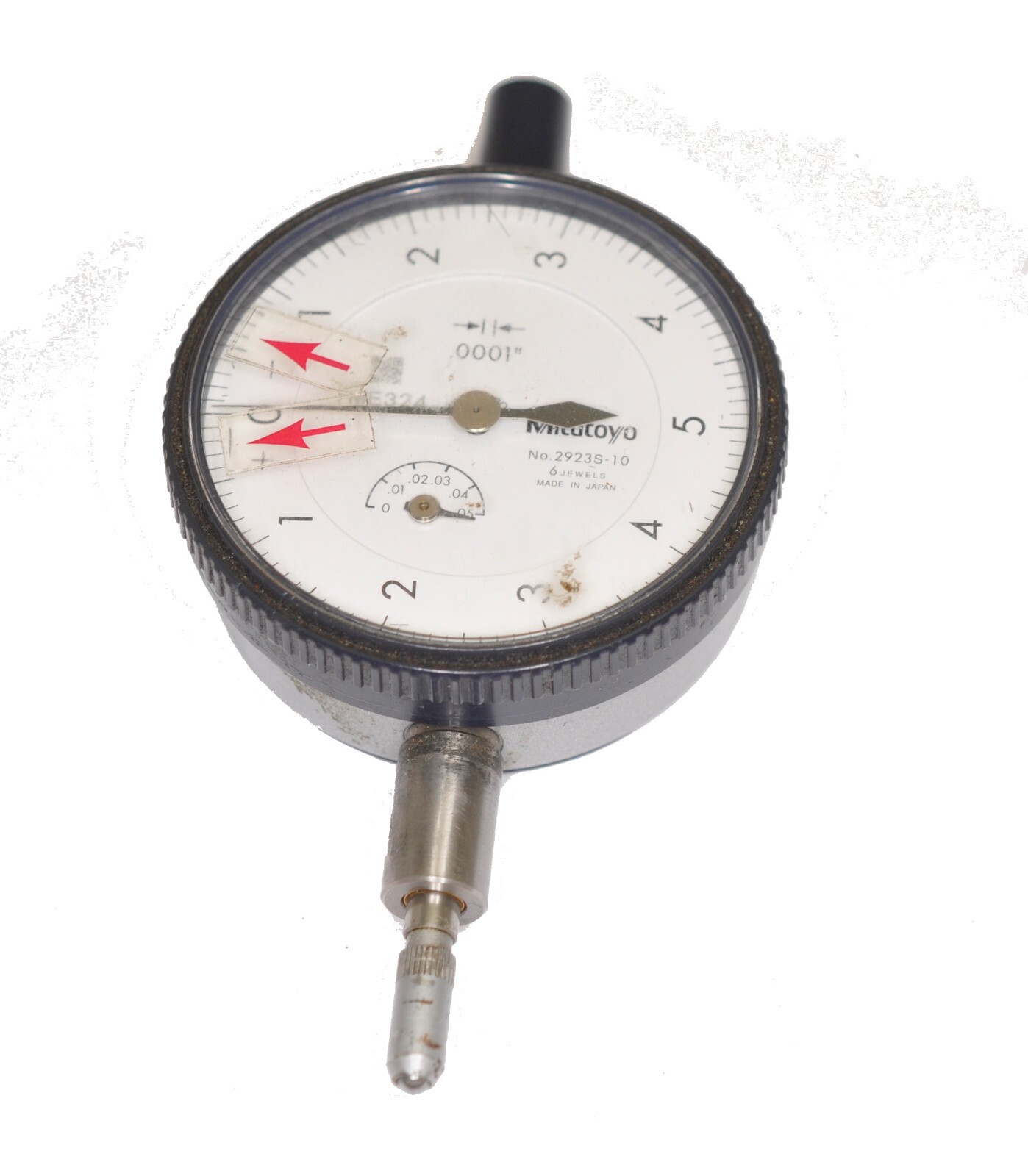 MITUTOYO Dial Indicator – #29238-10 ~ FlatBack : 0 in to 0.05 in Range,