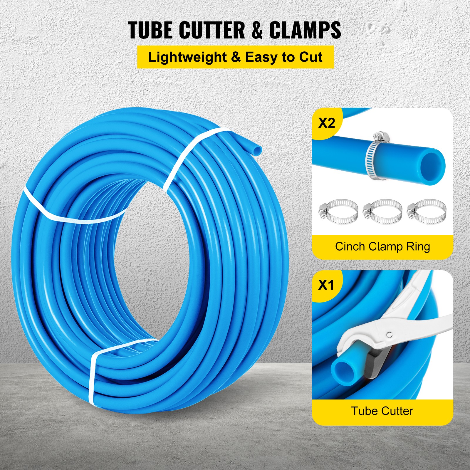 1″x300′ coil PEX Tubing Blue Certified Non-Barrier Htg/Plbg/Potable Water