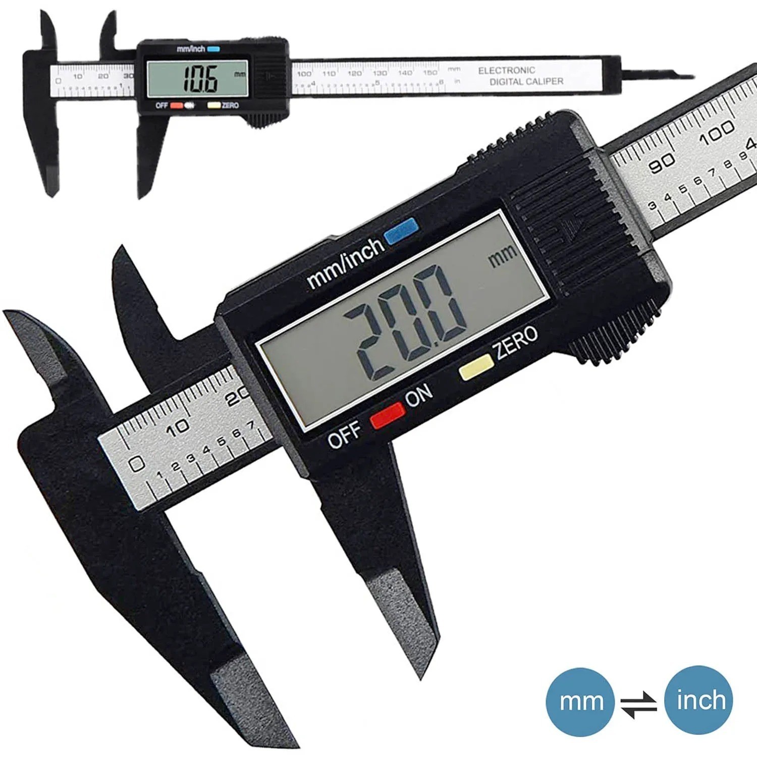 6″ 150mm Digital Caliper Micrometer LCD Gauge Vernier Electronic Measuring Tool