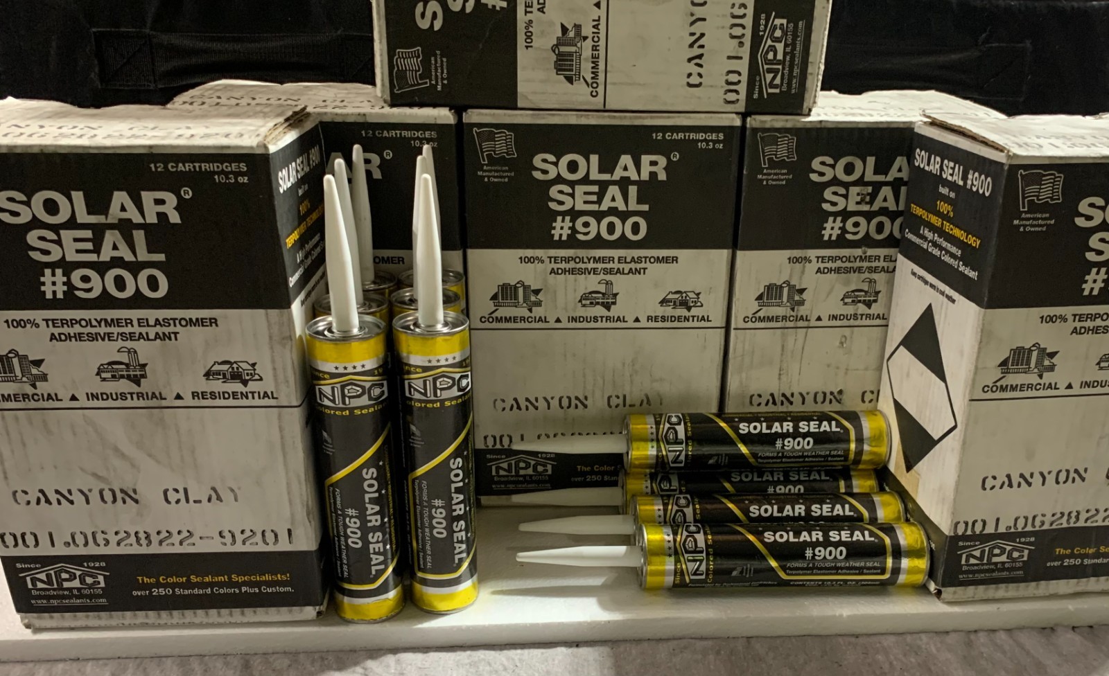 Solar Seal #900 Adhesive/Sealant, Color – (Canyon Clay), 6 TBs