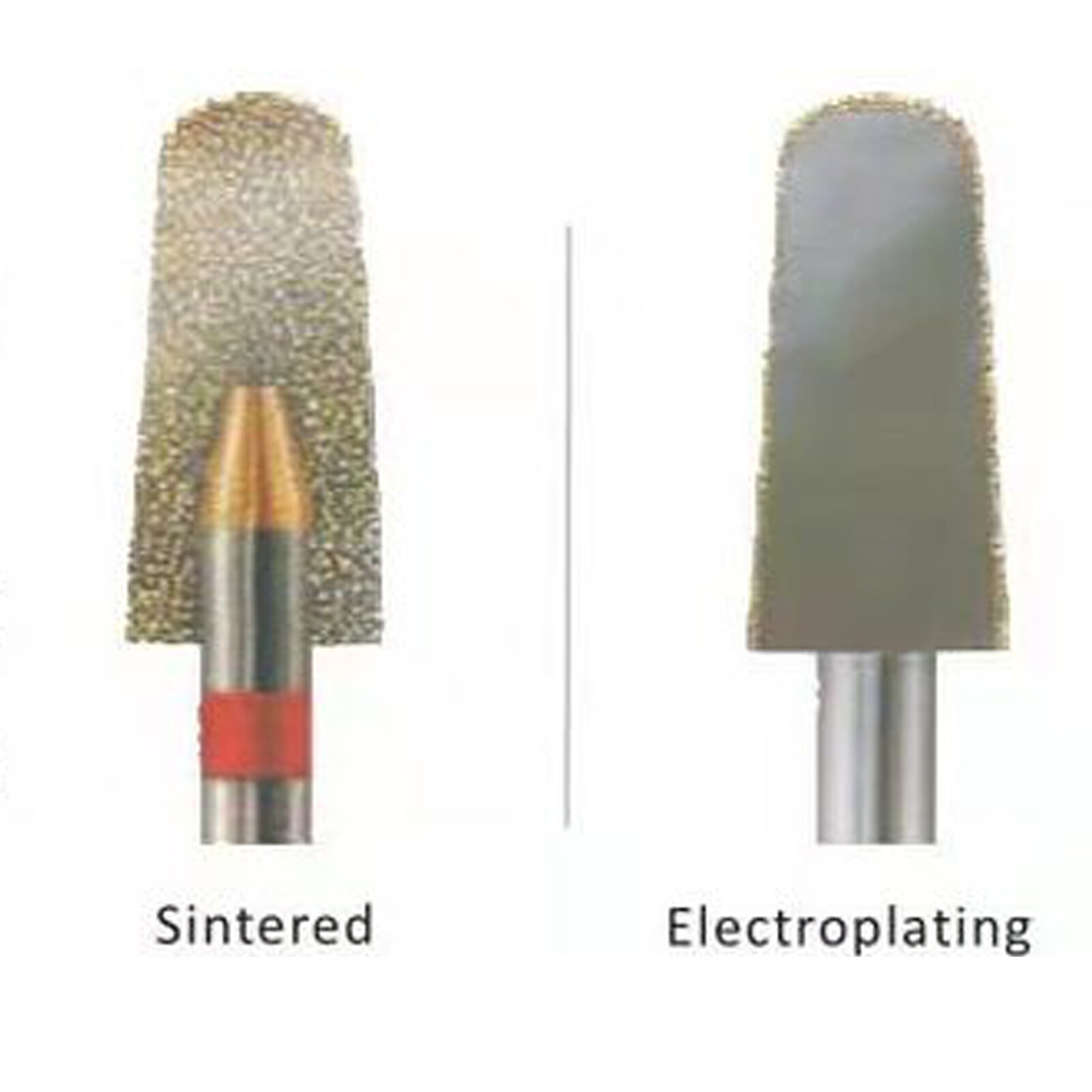 10pcs 2.35mm Dental Lab Polishing Burr Fully-Sintered Diamond Burs Tooth Drills