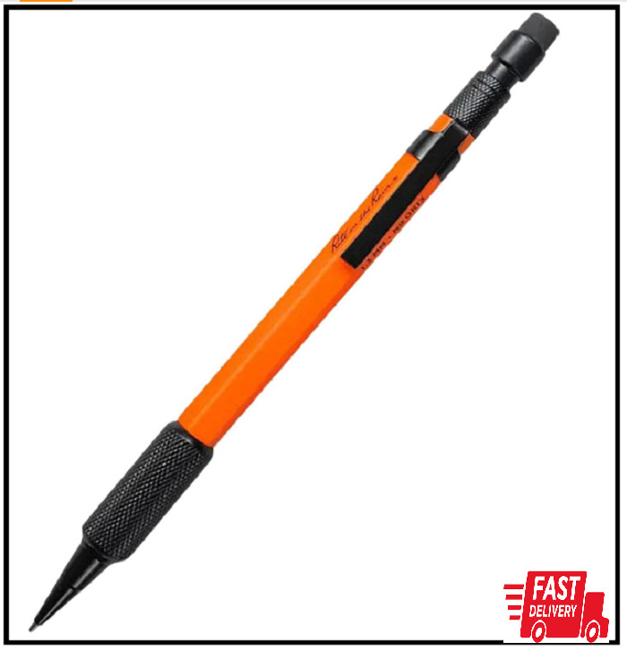 Rite in the Rain Weatherproof Mechanical Pencil, Orange Barrel, 1.3mm Black Lead