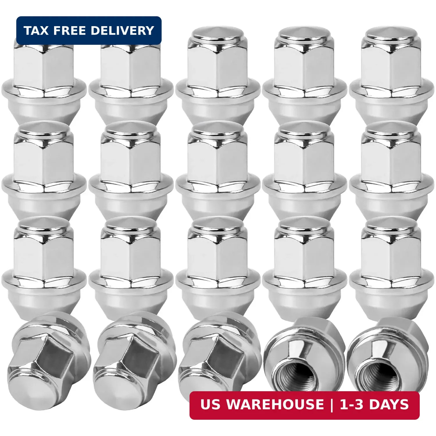 M12*1.5 Wheel Lug Nut 20PCS Compatible with for 2009-2023 Ford