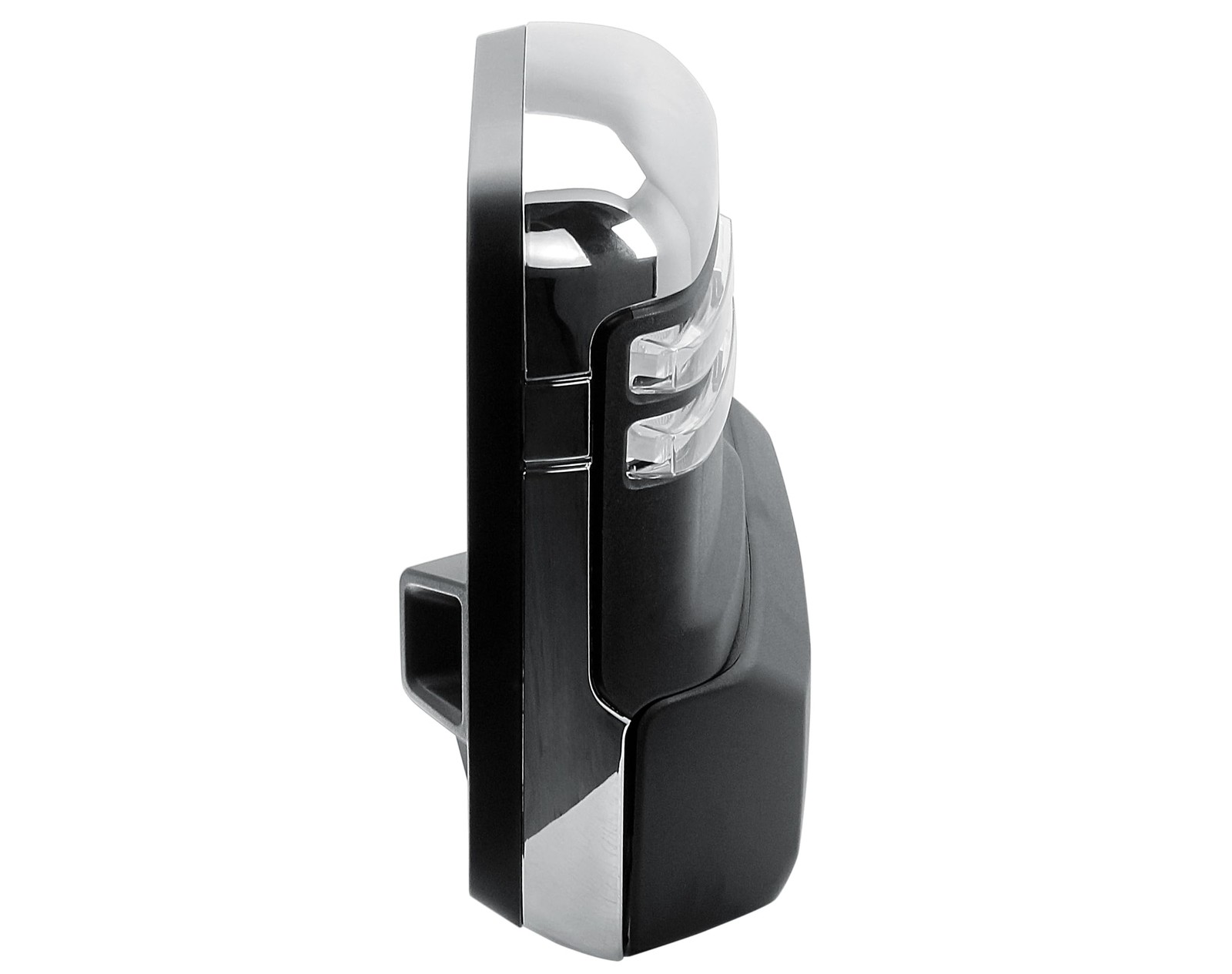 Longling Passenger Right Side Door Towing Mirror Power Heated Glass Blis Chrome
