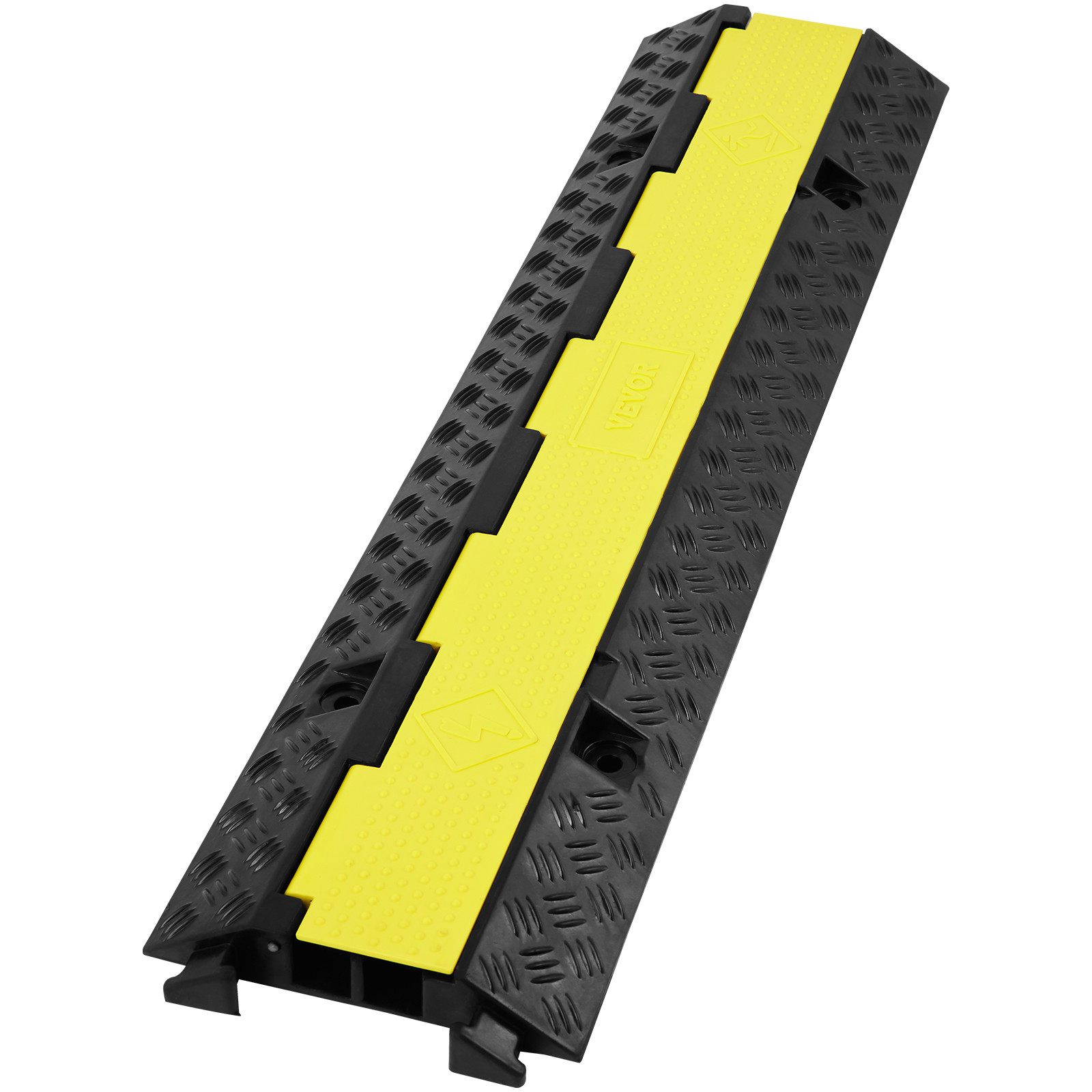 VEVOR 5 PCs Cable Protector Ramp 2 Channel 12000 lbs Load Wire Cable Cover Ramp