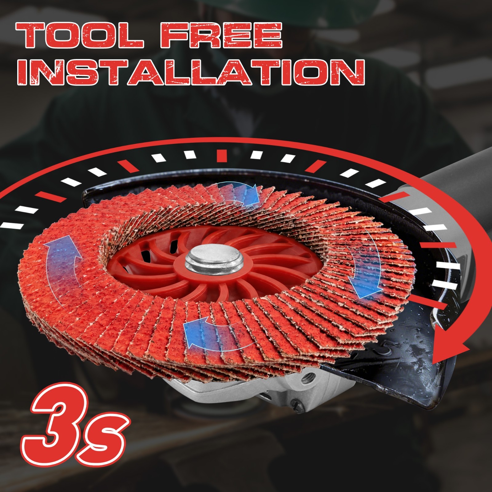 20Pack 4-1/2″ Ceramic Flap Discs T29 5/8-11 Grinding Sanding Wheel Angle Grinder