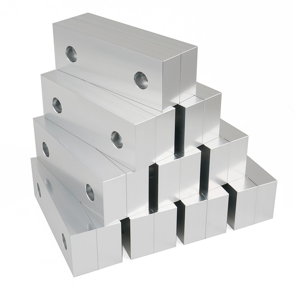 10 Packs (20pcs) 6 x 2 x 1″ Standard Aluminum Soft Jaws Set Fits Kurt 6″ Vises