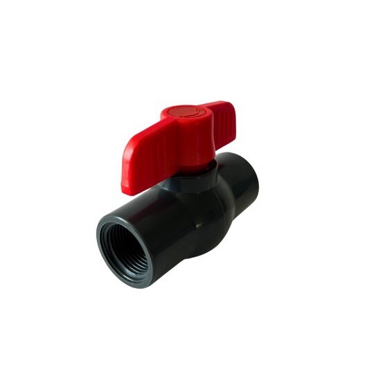 5 Pack 3/4” PVC Ball Valves, T-handle Water Shut-Off Ball Valve Threaded (NPT)