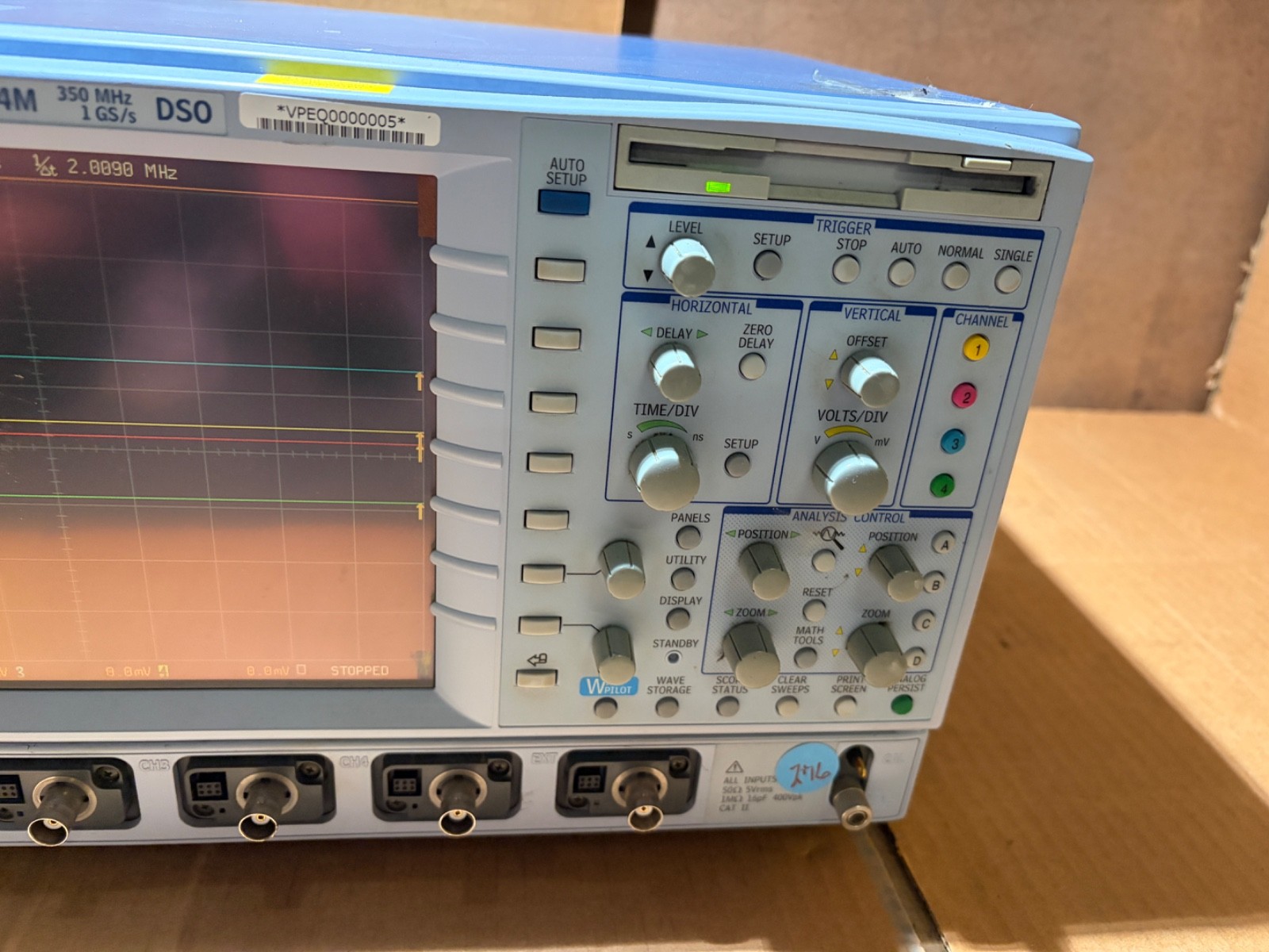 LeCroy WaveRunner LT264M Oscilloscope, 350MHz, 1GS/s, 4 Channels
