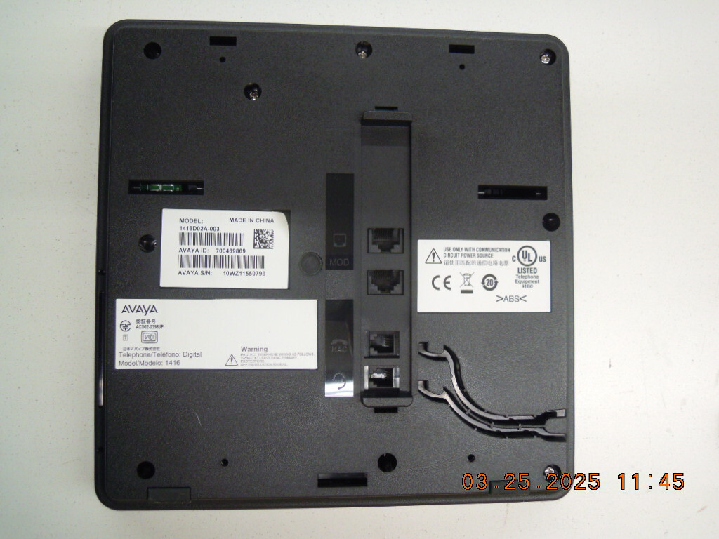 Avaya 1416 Digital Telephone | 1416D02A-003 | Text Version 700469869