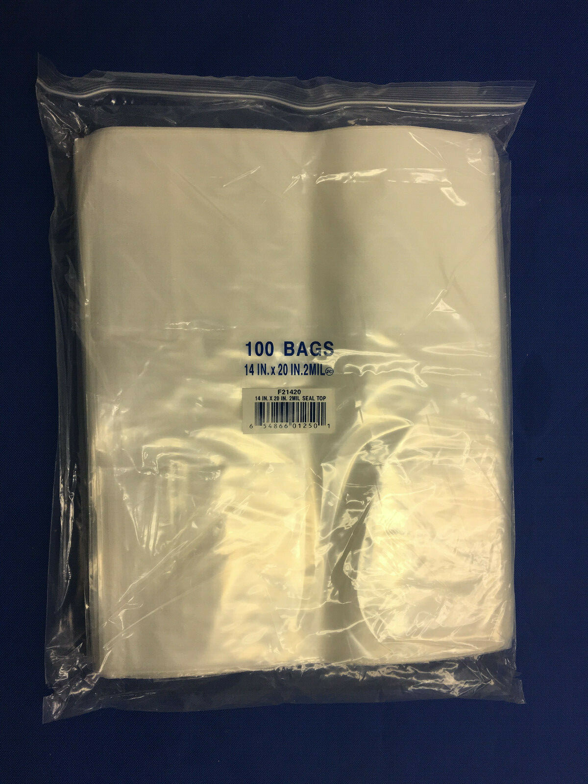 Clear 2MIL Zipper Zip-Lock Seal Top Reclosable Resealable Poly Bags 2 Mil 2-MIL