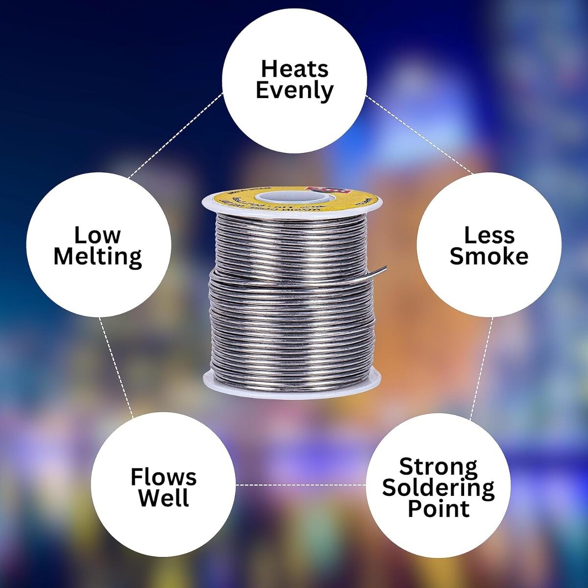 Solder 1Lb. Wire spool 40 TIN 60 LEAD ROSIN CORE 0.062 inch – Made in USA