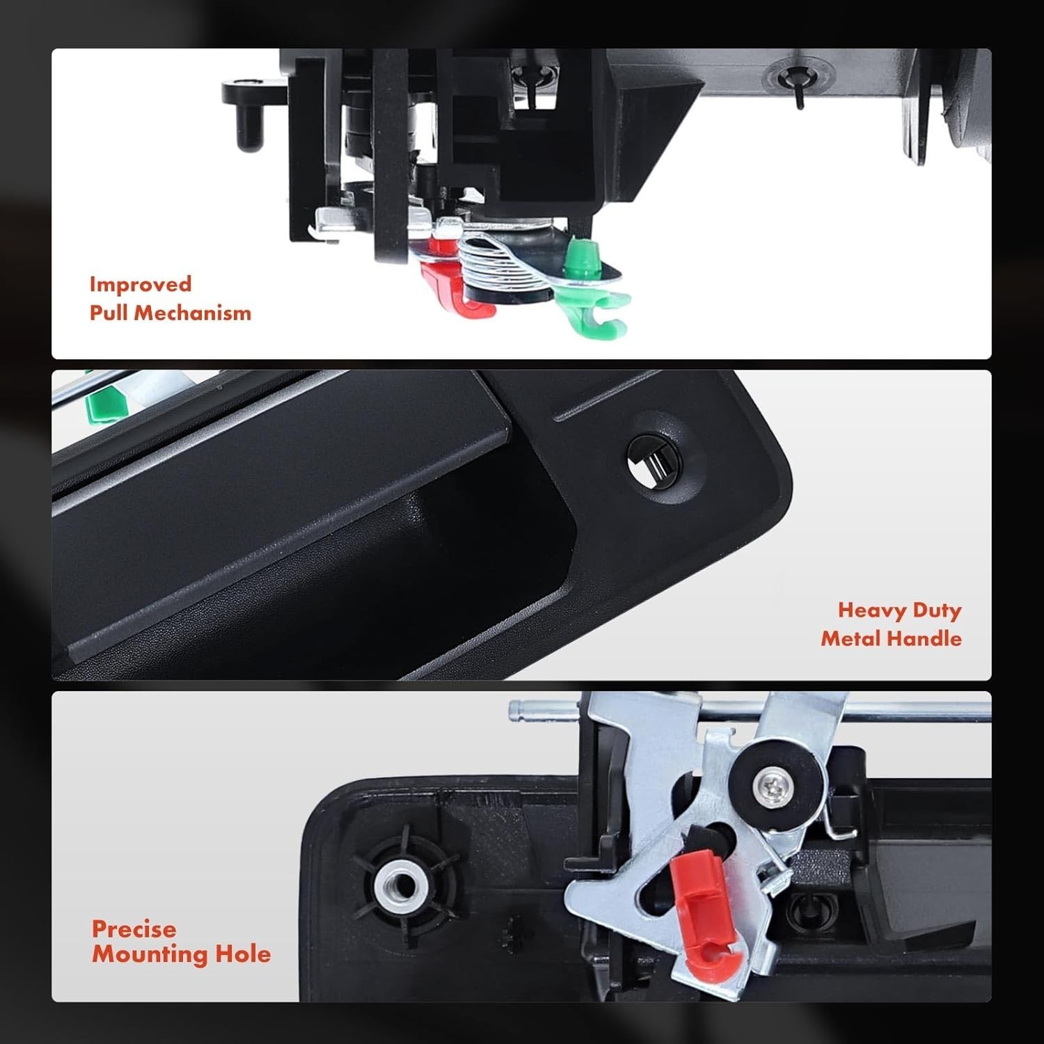 Upgraded Metal Tailgate Latch Handle – Compatible with Toyota Tundra 2014-2021,