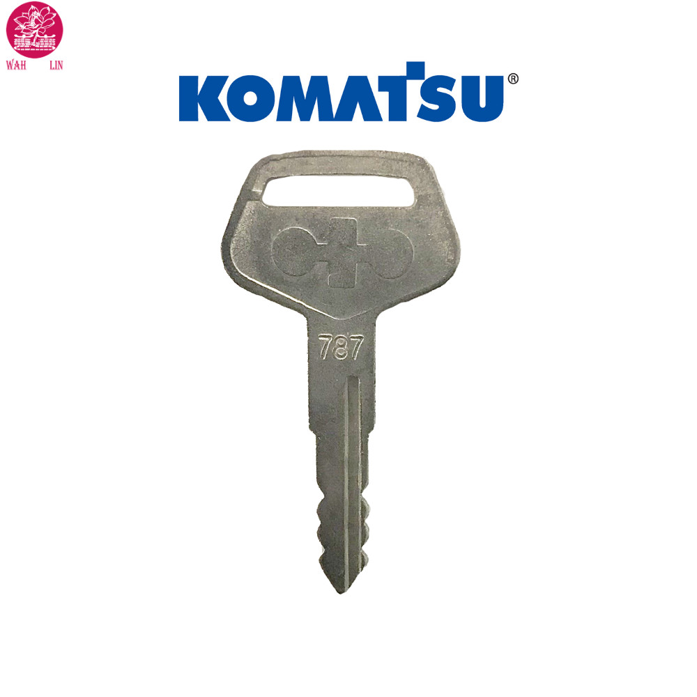 20 Pcs Pack Komatsu 787 Logo Heavy Equipment Keys, Excavator, Dozer, Loader Key