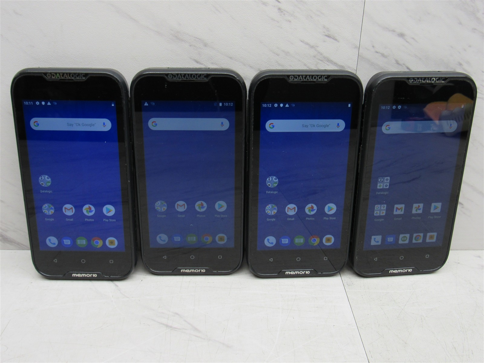 4 LOT Datalogic Memor 10 Mobile Computer 944350004 Android 10 + 9 + 8.1 +Battery