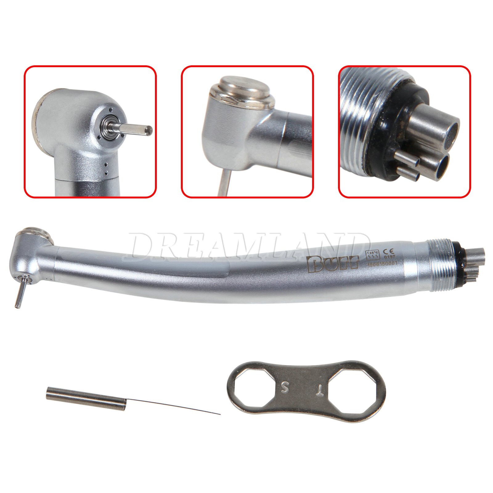 NSK PANA MAX Style Dental High Speed Turbine Handpiece Push Button 4 Hole Burr