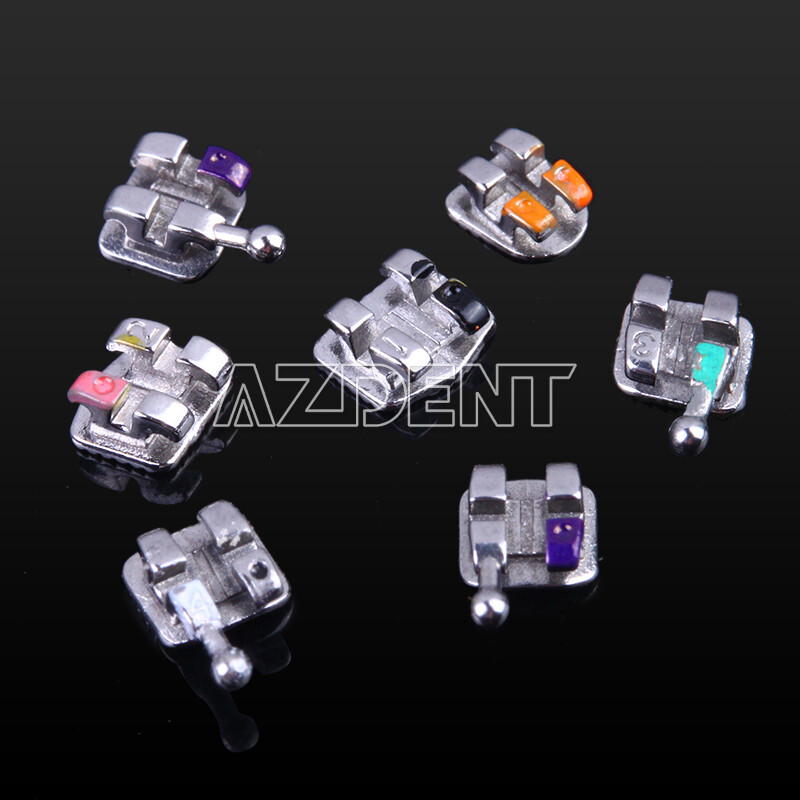 AZDENT Dental Ortho MIM Monoblock Bracket Braces Mini Roth/ MBT 018/ 022 Hook345