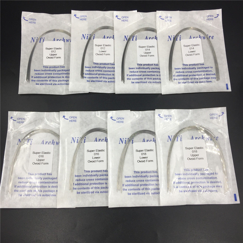 20 Pcs Dental Orthodontic Niti Arch Wire Round Super Elastic Upper+Lower 012-020