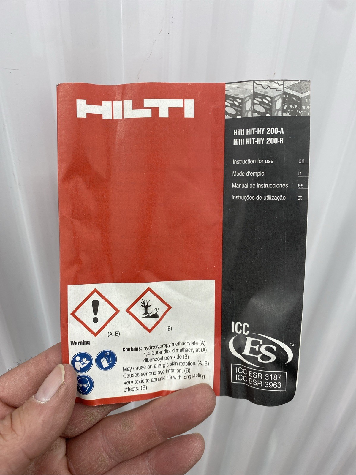 Hilti HIT-HY 200-R # 2022793 Adhesive Anchoring System For Concrete And Masonry