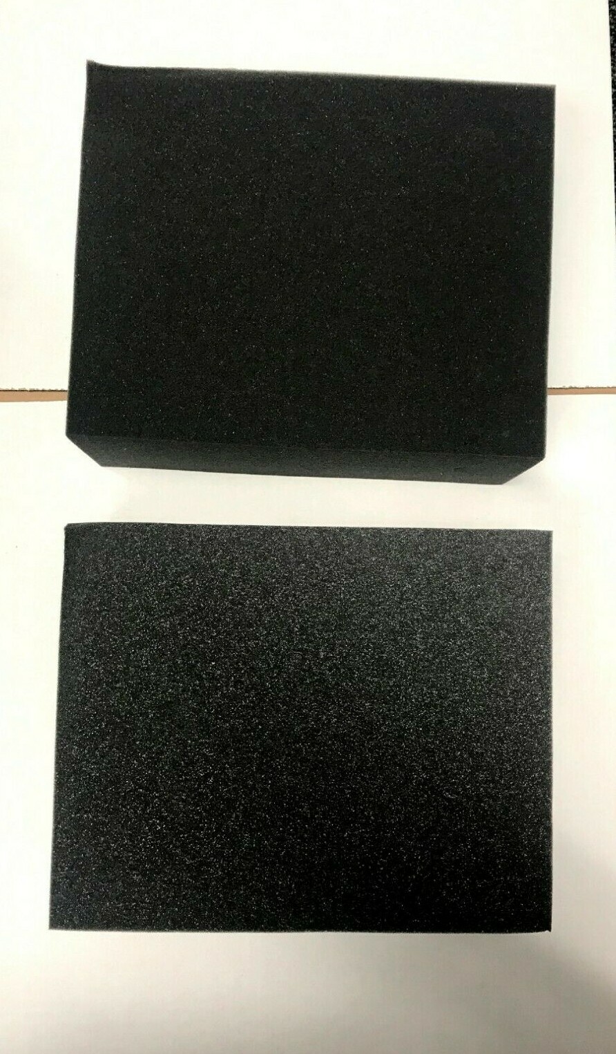 2 Firm High Density Charcoal Foam Blocks for Packing Shipping 12″ x 9.5″ x 4.5″