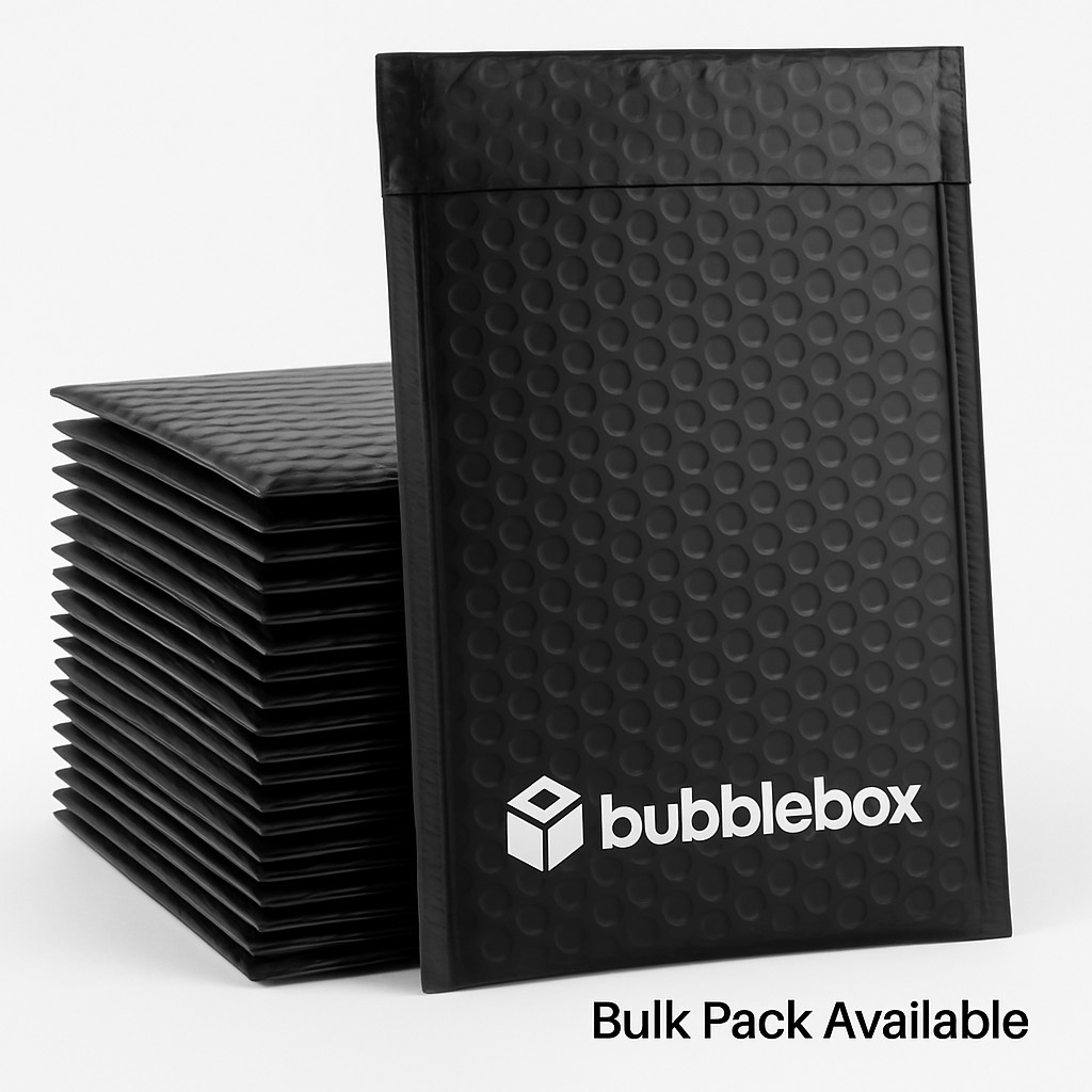 #0 Poly Bubble Mailers 6.5×10 Black Padded Shipping Envelopes for Small Business