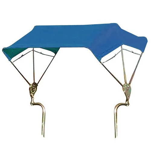 3-Bow Tractor Canopy with Frame Fender Mount 40″ – Blue