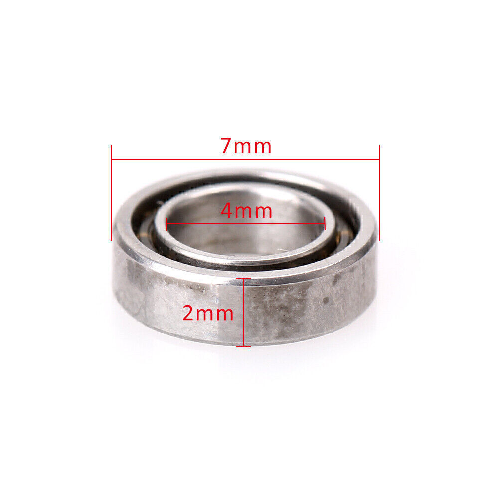 MR74z 4x7x2mm Open Miniature Bearings ball Mini Hand Bearing Spinner 10pcs/Set