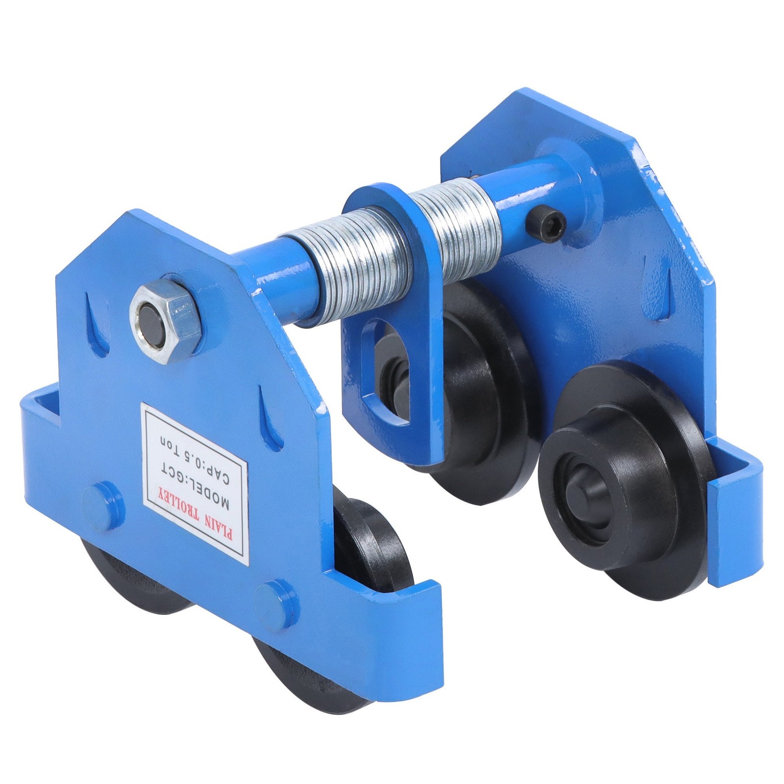 Alloy Steel I-Beam Trolley 1100lb/0.5t Double Wheel I-Beam Flange Width 55-135mm