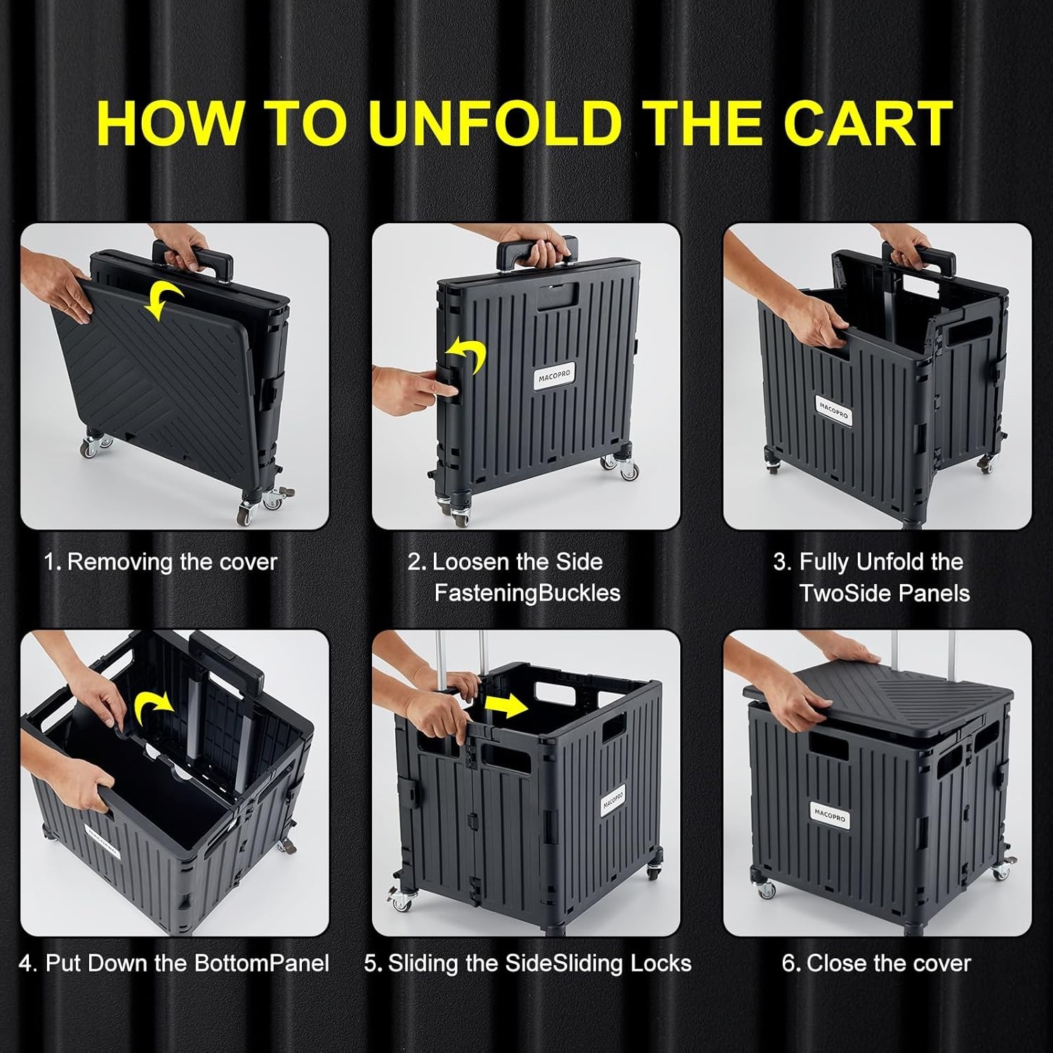Heavy Duty Rolling Crate Utility Cart Rust Resistant for Indoor and Outdoor Use
