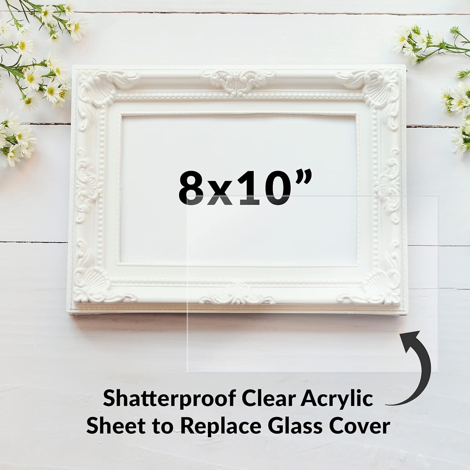 Clear Cast Plexiglass 8×10 Acrylic Sheet – High-Clarity, Multipurpose – 5 Pack