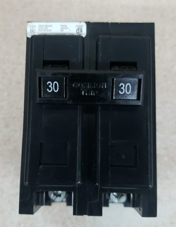 EATON Cutler-Hammer BAB230 Bolt-On Breaker 30A 240V 2P 1PH BA30 AMP 240V