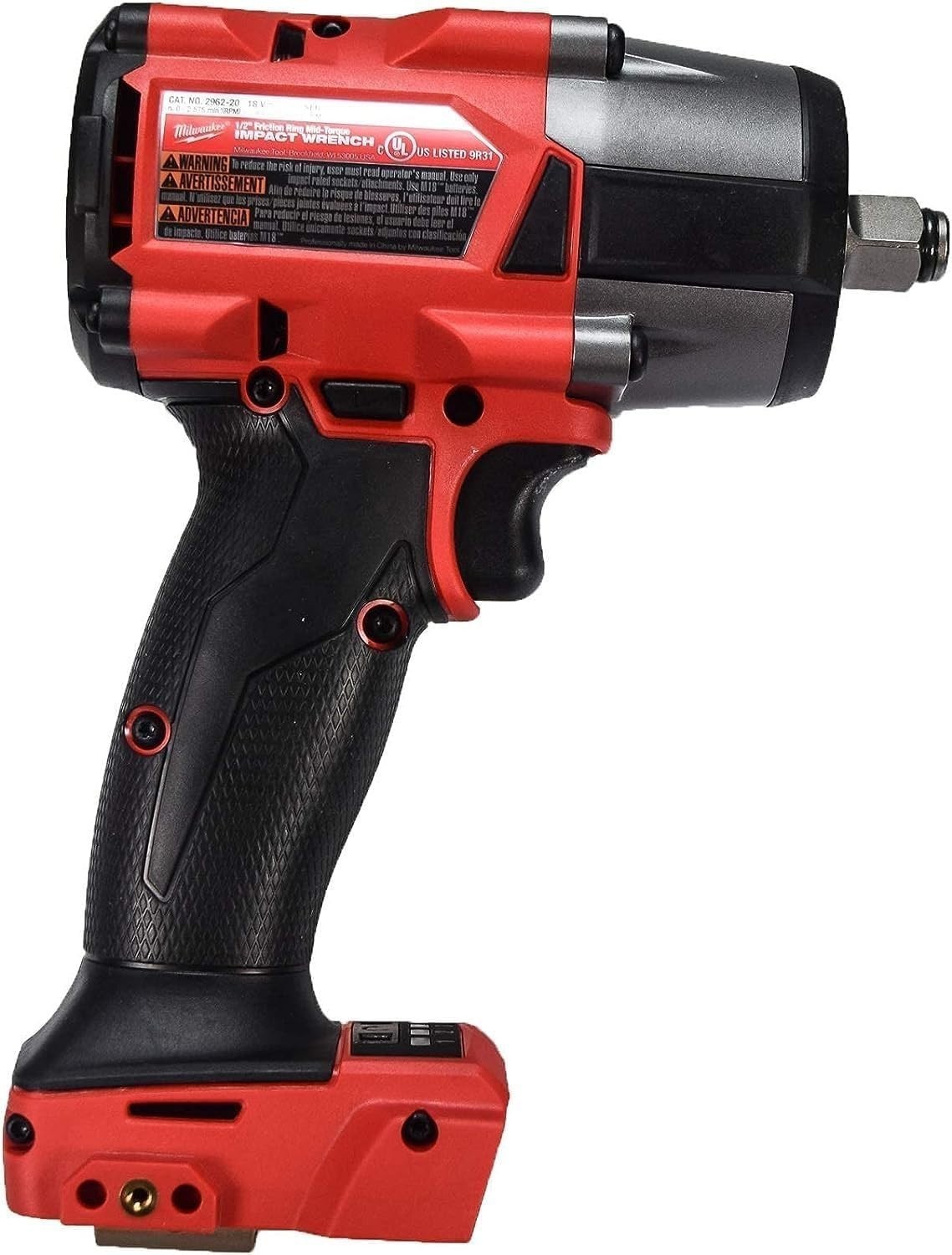 Milwaukee 2962-20 M18 FUEL 1/2″Mid-Torque Impact Wrench w/Friction Ring Bare