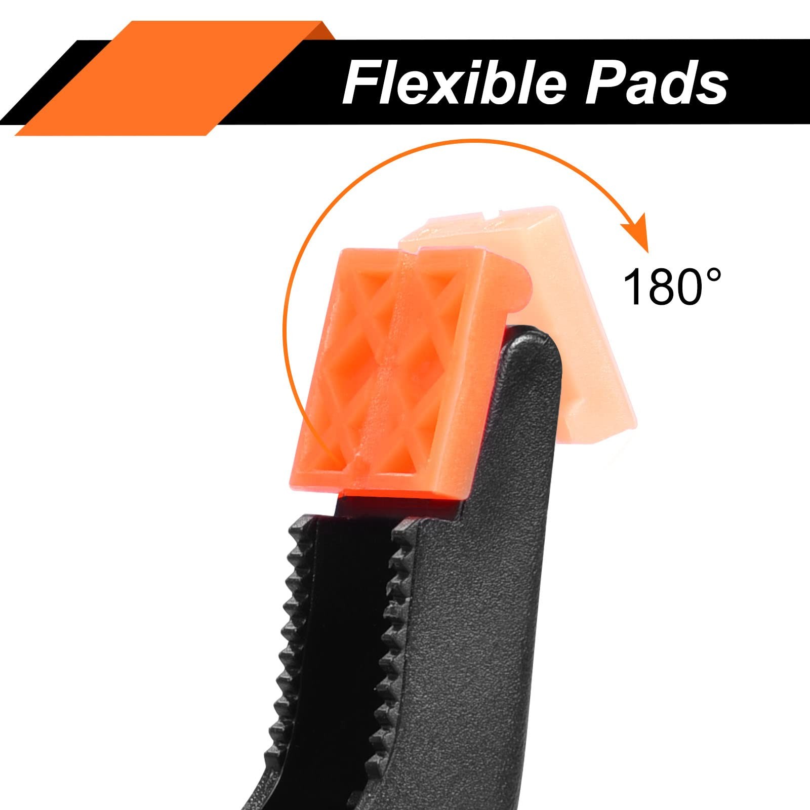 20 Packs Spring Clamps, 3.5 inch Clamps Heavy Duty Black and Orange