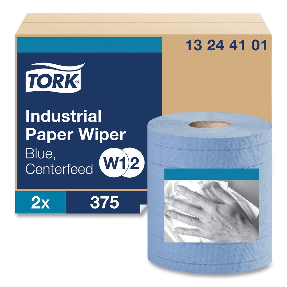 Tork 13244101 4-Ply 11″ x 15.75″ Unscented Indus Paper Wiper – Blue (2/CT) New