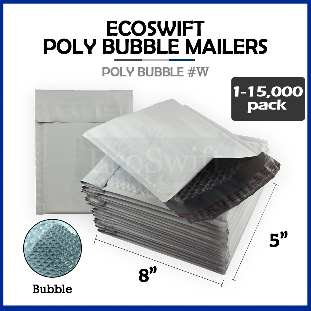 1-15000 #000 4×8 “EcoSwift” Poly Bubble Padded Envelopes 5 x 8 ~ X-Wide Mailers