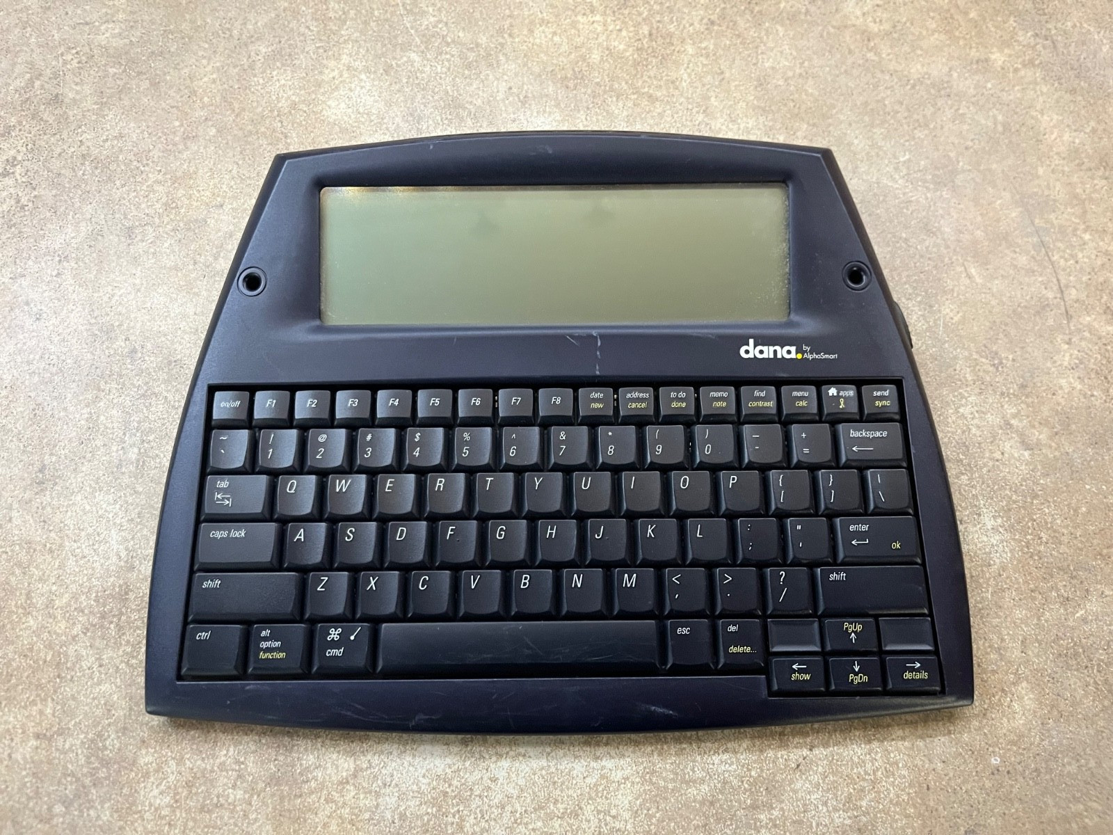 Dana by AlphaSmart Digital Typewriter Word Processor-NO STYLUS-NO POWER CABLE