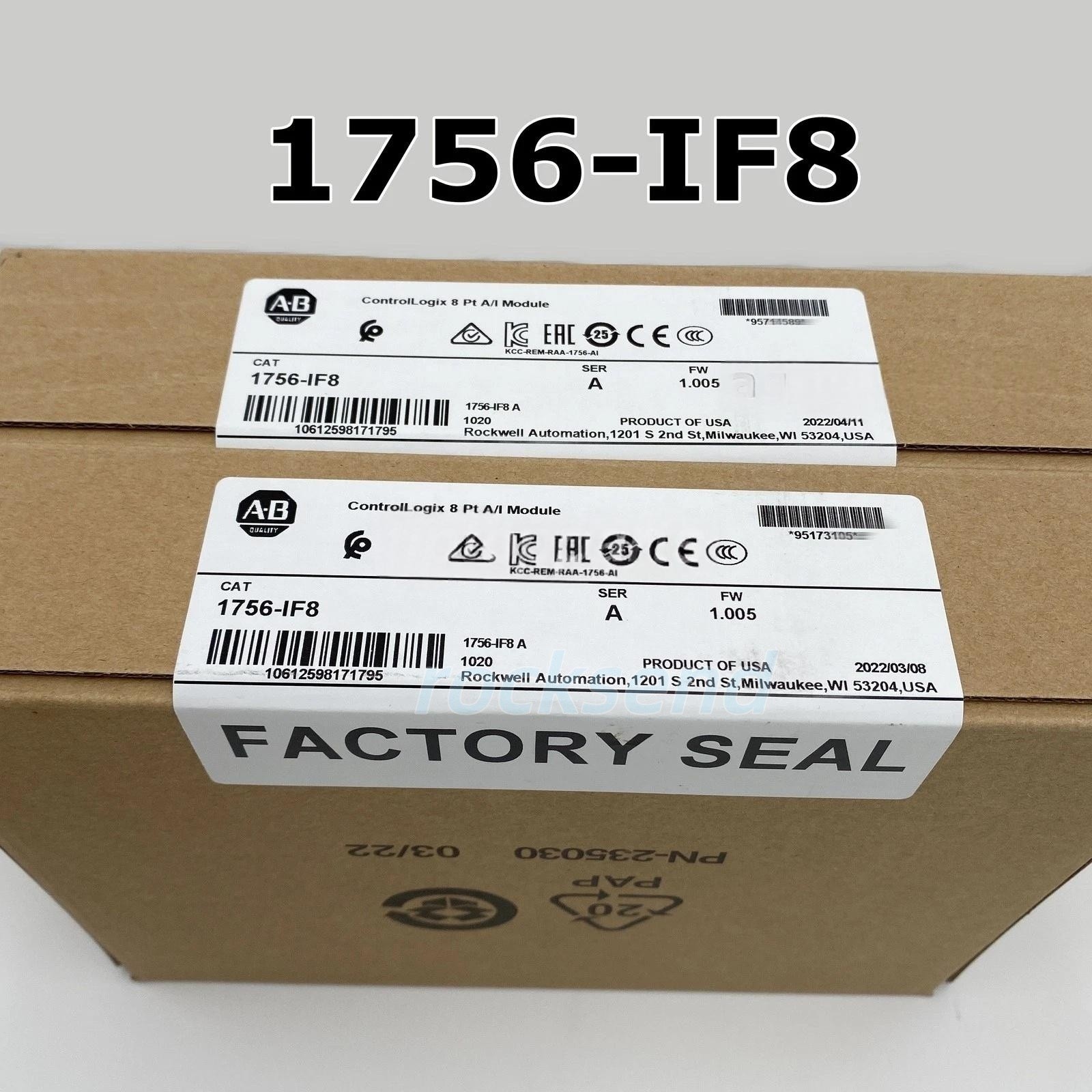 NEW Factory Sealed 1756IF8 1756-IF8 AB ControlLogix Point A/I Module US