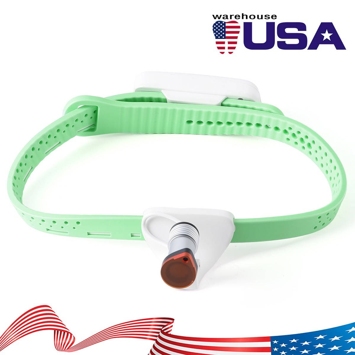5W Dental LED Surgical Headlight Headband Headlamp Wireless Light Filter Green