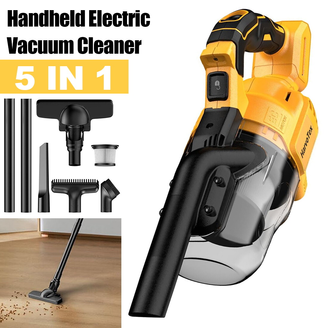 Cordless Vacuum For DeWalt 20V Battery, 5 in 1 Handheld Electric Vacuum Cleaner