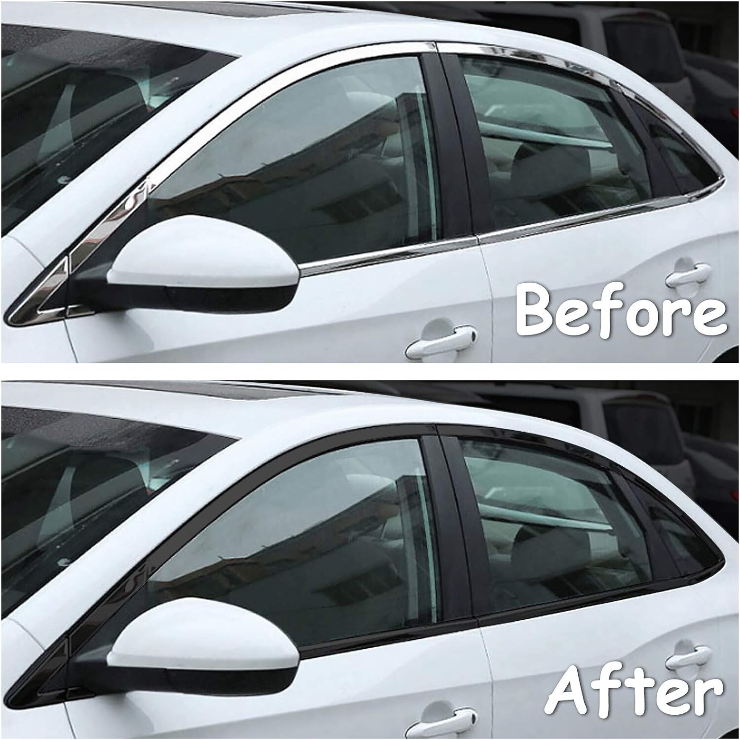 2″ x 30 Ft High Gloss Vinyl Tape for Black Out Chrome Delete Window Trim