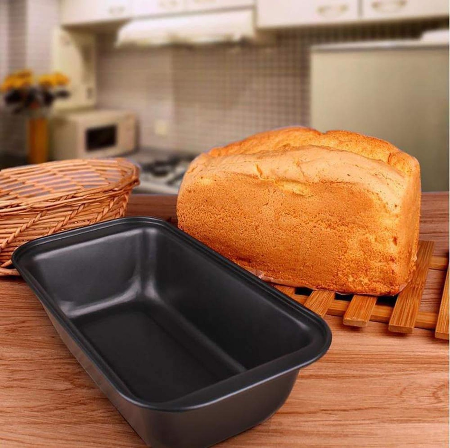Mingcao Nonstick Loaf Pan, 6.7 x 3.5 Inch Carbon Steel Toast Pan for Baking B…