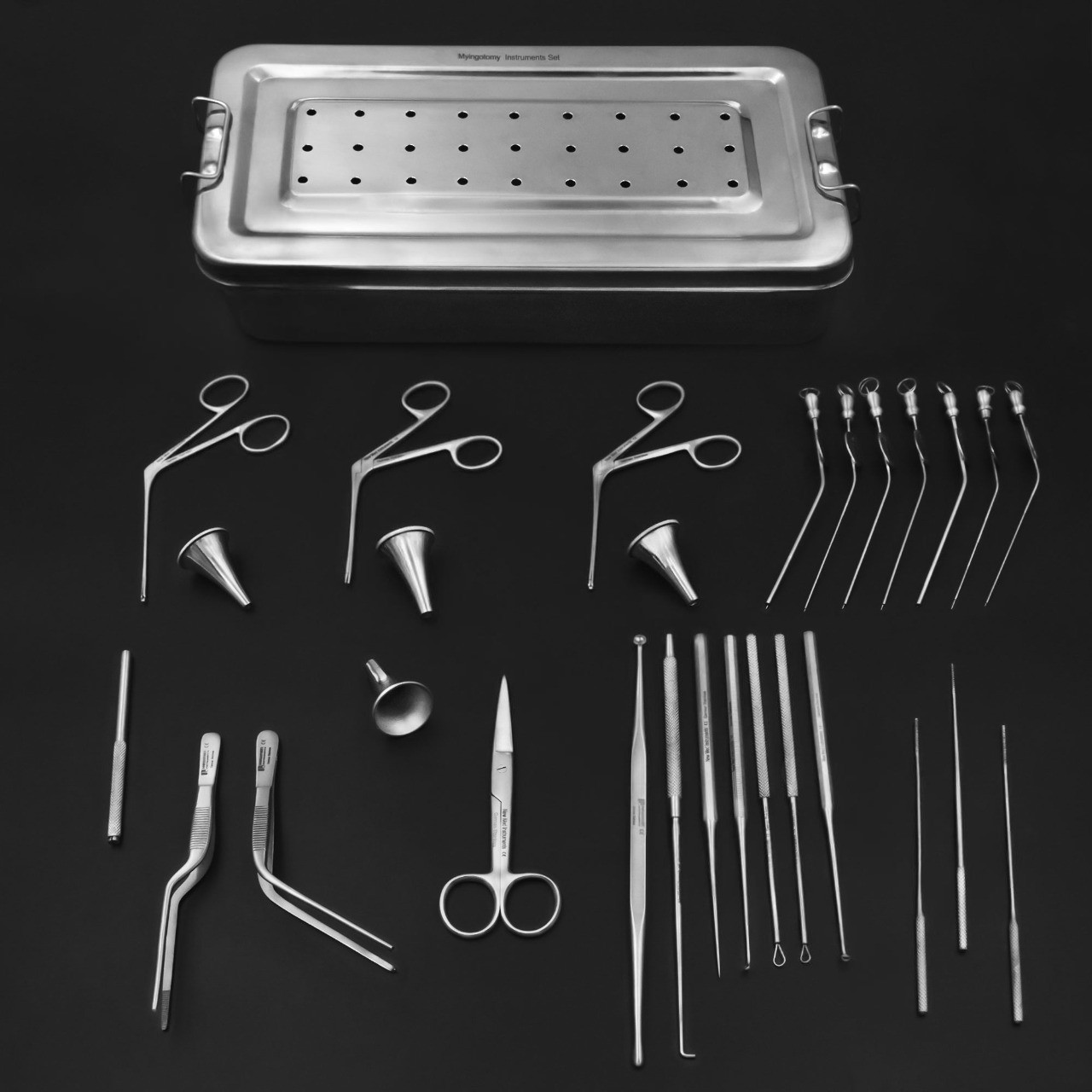 Myringotomy Instruments Set Of 25 Instruments For ENT Myringoplasty Surgical