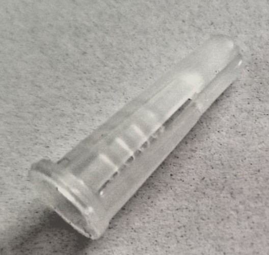 Conical Plastic Anchors 1/4″ #10-#12 x 1″ Blue, Red, White or Clear, Made in USA
