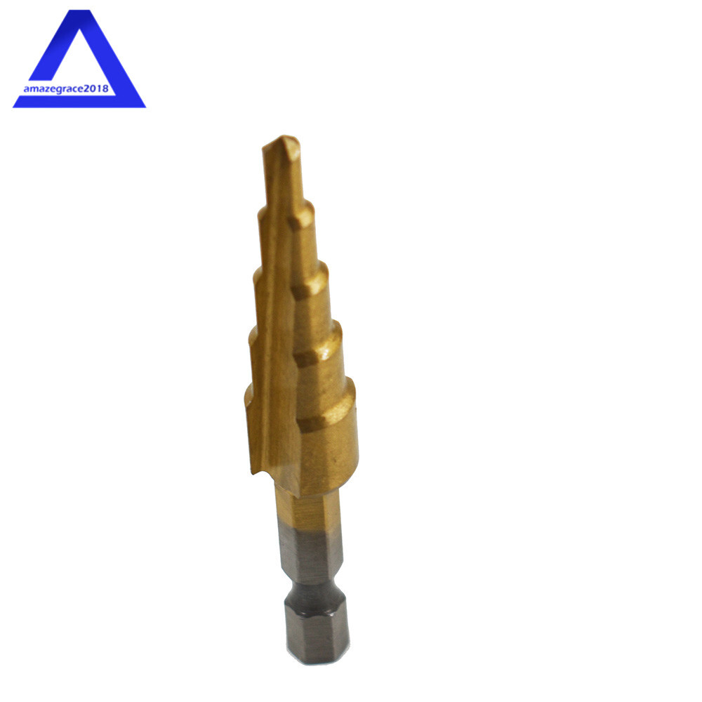 3Pcs 4-20mm/4-12mm/4-32mm Hole Cutter High HSS Steel Step Cone Drill Bit Set New