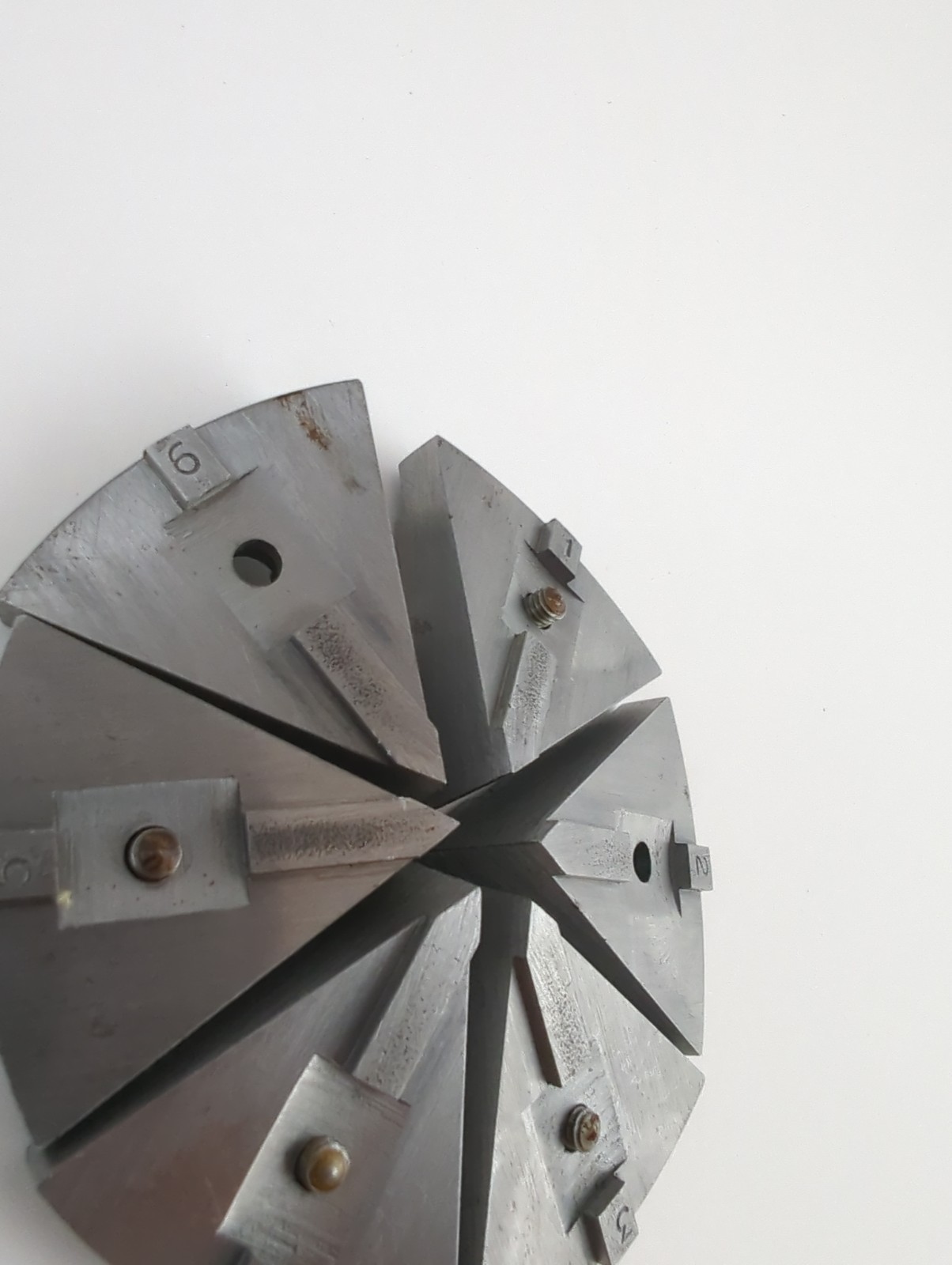 JF 100mm 4″ Swiss Made 6 Jaw Bezel Chuck W Schaublin W25 Arbor Watchmakers Lathe