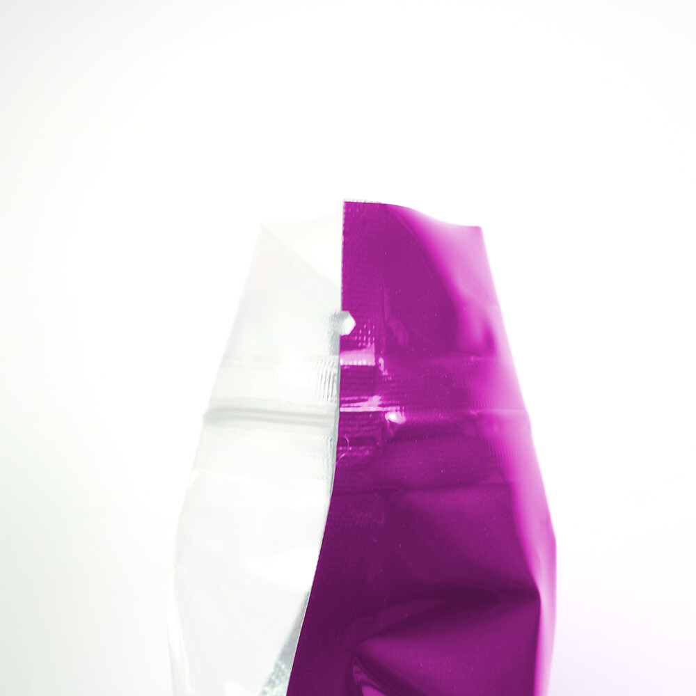100/500 Mini Zipper Seal Baggies 2.5×3.5″ Colored Mylar Foil Clear Window Bags