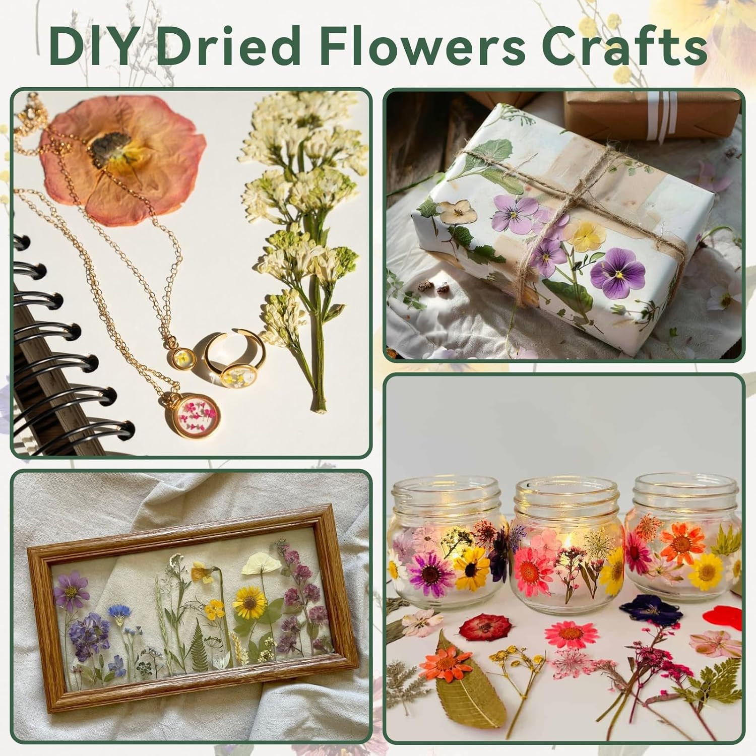 Flower Press Kit for Adults, 11″ X 11″ Large Wooden 10-Layer Press for DIY Flora