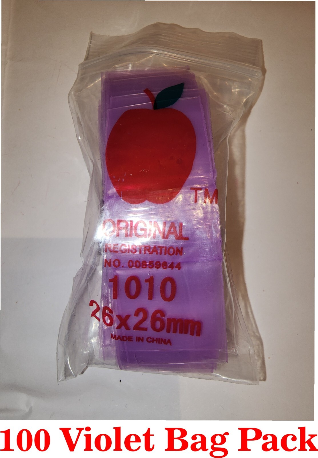 Apple 1010 1″x1″ Plastic Bags Baggies Jewelry Ziplock Zipper Stamp Bags lot