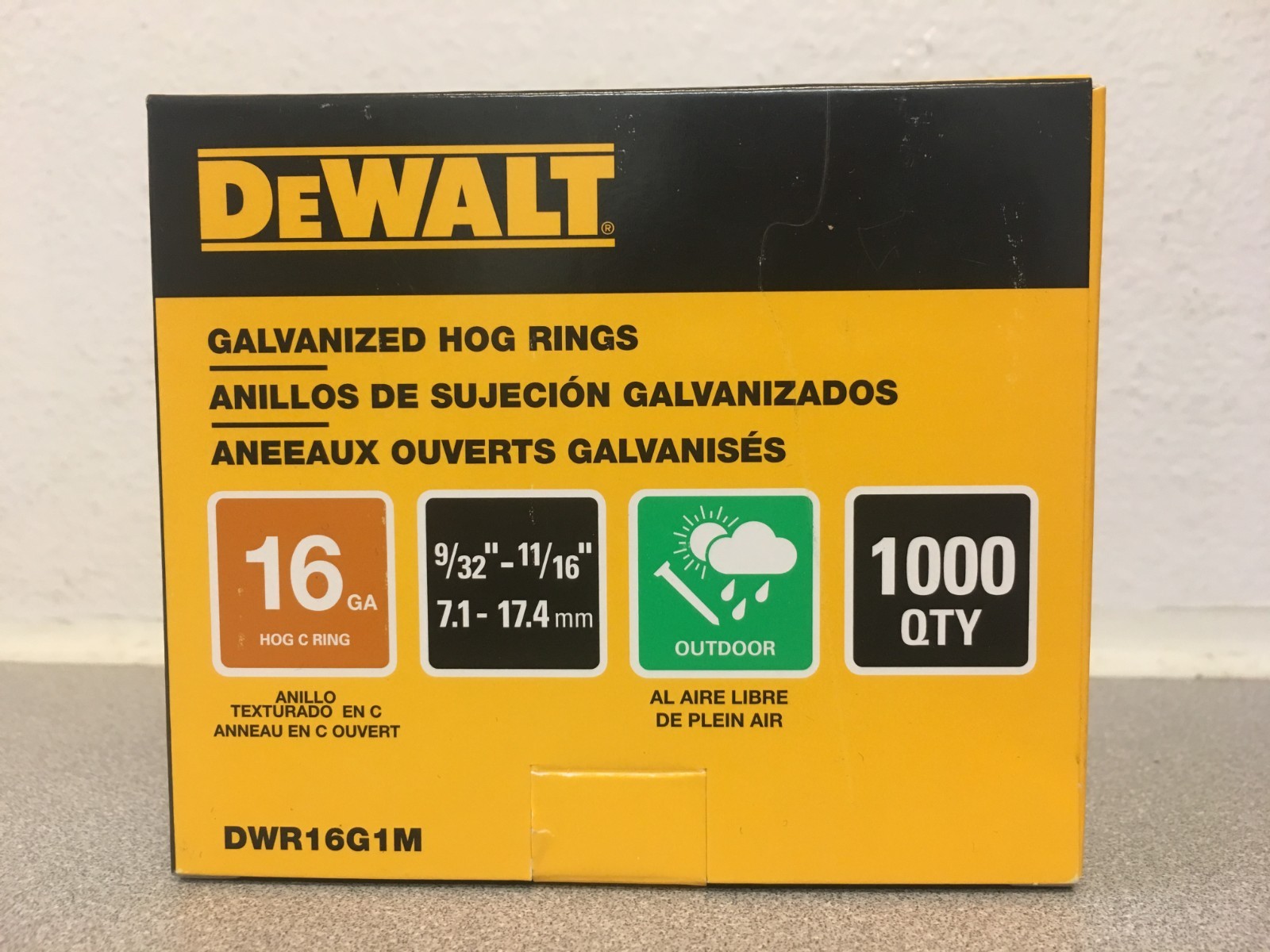 DeWalt DWR16G1M 6 in. Steel Hog Ring Fasteners